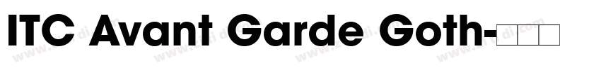 ITC Avant Garde Goth字体转换